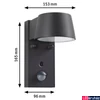 Kép 4/10 - Paulmann 94714 Outdoor Capea kültéri fali lámpa, antracit, 2200K-3000K változtatható, 450 lm, IP44