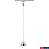 Kép 2/4 - Paulmann 95457 URail Capsule II sínre szerelhető függeszték, beépített LED, 230V, 6W, 2700K melegfehér, 338 lm, króm