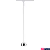 Kép 2/4 - Paulmann 95458 URail Capsule II sínre szerelhető függeszték, beépített LED, 230V, 6W, 2700K melegfehér, 338 lm, fehér/króm