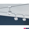 Kép 3/5 - Paulmann 95510 URail Cube sínes LED spotlámpa, beépített LED , 8W, 520 lm, 2700K melegfehér, matt króm, fényerőszabályozható 