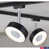 Kép 3/5 - Paulmann 96915 URail Circle sínes LED spotlámpa, beépített LED, 5W, 355 lm, 2700K melegfehér, matt fekete/króm fényerőszabályozható 