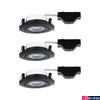 Kép 5/5 - Paulmann 93367 LED Recessed RL Set spotlámpa, fekete, 3000K melegfehér, 450 lm, IP20