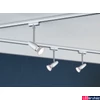 Kép 3/4 - Paulmann 95459 URail Barelli sínrendszer szett, 3 db sínre szerelhető spotlámpával, 230V, GU10 foglalattal, 1,2m, matt króm, fényerőszabályozható