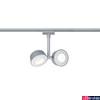 Kép 4/5 - Paulmann 95471 URail Double Pellet mennyezeti lámpa, 230V, 8W, 2700K melegfehér, 240 lm, króm, 40°