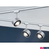 Kép 4/5 - Paulmann 95519 URail Aldan sínes LED spotlámpa, beépített LED, 9W, 820 lm, 2700K melegfehér, matt króm/fekete 