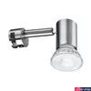 Kép 5/6 - Paulmann 99905 Mirror Simplo fürdőszobai fali lámpa, tükörre erősíthető, szálcsiszolt, 2700K melegfehér, GU10 foglalat, 345 lm, IP20