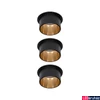 Kép 6/9 - Paulmann 93379 LED Recessed Gil Coin beépíthető lámpa, 68 mmx68 mm, kerek, arany, 2700K melegfehér, 3x Coin foglalat, 470 lm, IP44