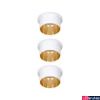 Kép 6/9 - Paulmann 93381 LED Recessed Gil Coin beépíthető lámpa, 68 mmx68 mm, kerek, arany, 2700K melegfehér, 3x Coin foglalat, 470 lm, IP44