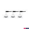 Kép 5/5 - Paulmann 93480 Nova fürdőszobai beépíthető lámpa, 78 mmx78 mm, kerek, 3db-os szett, fix, 3-step-dimming, alumínium, 2700K melegfehér, 3x GU10 foglalat, 460 lm, IP44