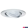 Kép 5/5 - Paulmann 93640 Nova beépíthető lámpa, 68 mmx68 mm, kerek, spotkeret, billenthető, alumínium, GU10 foglalat, IP23