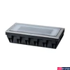 Kép 5/5 - Paulmann 93775 Box kültéri beépíthető lámpa, négyzet, szolár, szálcsiszolt, 2700K melegfehér, beépített LED, 7,5 lm, IP67