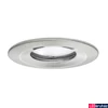 Kép 5/5 - Paulmann 93882 fürdőszobai beépíthető lámpa, kerek, fix, fényerőszabályozható, szálcsiszolt, 2700K melegfehér, Coin foglalat, 425 lm, IP65