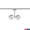 Kép 5/5 - Paulmann 95471 URail Double Pellet mennyezeti lámpa, 230V, 8W, 2700K melegfehér, 240 lm, króm, 40°