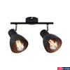 Kép 7/8 - Paulmann 66760 Spotlight Daví spotlámpa, fekete, 2x E27 foglalat, IP20