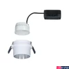 Kép 7/9 - Paulmann 93384 LED Recessed Gil Coin beépíthető lámpa, 68 mmx68 mm, kerek, szálcsiszolt acél, 2700K melegfehér, beépített LED, 470lm, IP44