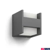 Kép 1/3 - Philips Arbour kültéri falra szerelhető LED lámpa, antracitszürke, 2 x 4.5W, 800 lm, 2700K melegfehér, 164599316