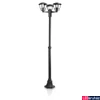 Kép 1/2 - Philips Creek kerti kültéri hármas kandeláber, 3xE27 foglalat, fekete, 184 cm magas, 153853016