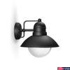 Kép 1/3 - Philips Hoverfly fekete kültéri fali lámpa E27 foglalattal, 1723730PN