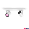 Kép 1/3 - Philips Hue Argenta fehér mennyezeti spotlámpa, 2 spotfejjel, White and Color Ambiance, 2x6W, 700lm, RGBW 2000-6500K, 2xGU10 LED fényforrás, 5062231P7