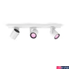 Kép 1/3 - Philips Hue Argenta fehér mennyezeti spotlámpa, 3 spotfejjel, White and Color Ambiance, 3x6W, 1050lm, RGBW 2000-6500K, 3xGU10 LED fényforrás, 5062331P7