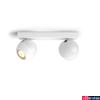 Kép 1/4 - Philips Hue Buckram fehér spotlámpa, 2 spotfejjel, White Ambiance, 2x5,5W, 700lm, 2200-6500K változtatható fehér, 2xGU10 LED fényforrás + DimSwitch, 8719514339064