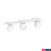 Kép 1/4 - Philips Hue Buckram fehér spotlámpa, 3 spotfejjel, White Ambiance, 3x5,5W, 1050lm, 2200-6500K változtatható fehér, 3xGU10 LED fényforrás + DimSwitch, 8719514339101