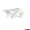 Kép 1/4 - Philips Hue Buckram fehér spotlámpa, 4 spotfejjel, White Ambiance, 4x5,5W, 1400lm, 2200-6500K változtatható fehér, 4xGU10 LED fényforrás + DimSwitch, 8719514339149