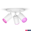 Kép 1/3 - Philips Hue Fugato fehér mennyezeti spotlámpa, 3 spotfejjel, White and Color Ambiance, 3x6W, 1050lm, RGBW 2000-6500K, 3xGU10 LED fényforrás, 5063331P7