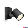Kép 1/4 - Philips Hue Runner fekete fali spotlámpa, 1 spotfejjel, White Ambiance, 1x5,5W, 350lm, 2200-6500K változtatható fehér, 1xGU10 LED fényforrás + DimSwitch, 8719514338326