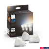 Kép 1/5 - Philips Hue White Ambiance GU10 LED fényorrás triplacsomag, 4,3W, 2200-6500K, 350lm, Bluetooth+Zigbee, 8719514342804