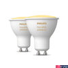 Kép 1/4 - Philips Hue White Ambiance GU10 LED spot dupla csomag, 2xGU10, 5W, 350lm, 2200-6500K változtatható fehér, 8719514340121