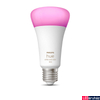 Kép 1/3 - Philips Hue White and Color Ambiance 13,5W, E27 LED fényforrás, RGBW, 2000-6500K, 1200lm, Bluetooth+Zigbee, 8719514288157