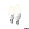 Kép 1/4 - Philips Hue White E14 LED gyertya dupla csomag, 2xE14, 5,5W, 470lm, 2700K melegfehér, 8719514320628