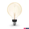 Kép 1/3 - Philips Hue White G125 óriásgömb E27 LED filament vintage fényforrás, 7W, 550lm, 2100K ultra-melegfehér, 8719514279131