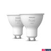 Kép 1/4 - Philips Hue White GU10 LED spot dupla csomag, 2xGU10, 5,2W, 400lm, 2700K melegfehér, 8719514340145