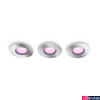 Kép 1/5 - Philips Hue Xamento króm fürdőszobai süllyesztett spotlámpa 3db-os csomag, kör, White and Color Ambiance, 3x5W, 1050lm, RGBW 2000-6500K, 3xGU10 LED fényforrás, IP44, 8719514355392