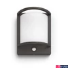 Kép 1/4 - Philips Samondra kültéri falra szerelhető LED lámpa, antracit, 1 x 12W, 1200 lm, 2700K melegfehér, mozgásérzékelővel