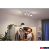 Kép 2/4 - Philips Hue Buckram fehér spotlámpa, 3 spotfejjel, White Ambiance, 3x5,5W, 1050lm, 2200-6500K változtatható fehér, 3xGU10 LED fényforrás + DimSwitch, 8719514339101