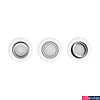 Kép 2/3 - Philips Hue Centura fehér süllyesztett spotlámpa 3db-os csomag, kör, White and Color Ambiance, 3x6W, 1050lm, RGBW 2000-6500K, 3xGU10 LED fényforrás, 8719514342880