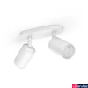 Kép 2/3 - Philips Hue Fugato fehér mennyezeti spotlámpa, 2 spotfejjel, White and Color Ambiance, 2x6W, 700lm, RGBW 2000-6500K, 2xGU10 LED fényforrás, 5063231P7