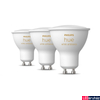 Kép 2/4 - Philips Hue White Ambiance GU10 LED spot hármas csomag, 3xGU10, 5W, 350lm, 2200-6500K változtatható fehér, 8719514342804