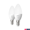 Kép 2/4 - Philips Hue White E14 LED gyertya dupla csomag, 2xE14, 5,5W, 470lm, 2700K melegfehér, 8719514320628