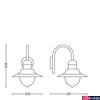 Kép 2/3 - Philips Raindrop kültéri fali lámpa, E27 foglalattal, max. 1x60W, 01652/06/PN