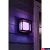 Kép 3/3 - Philips Hue Econic kültéri fekete LED fali/mennyezeti lámpa, White and Color Ambiance, 15W, 1150lm, RGBW 2000-6500K, IP44, 1743830P7