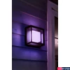 Kép 3/3 - Philips Hue Econic kültéri fekete LED fali/mennyezeti lámpa, White and Color Ambiance, 15W, 1150lm, RGBW 2000-6500K, IP44, 1743830P7