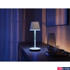 Kép 4/5 - Philips Hue Go kültéri és beltéri hordozható asztali lámpa, White and Color Ambiance, 6W, 530lm, RGBW 2000-6500K, fehér, 8719514404571