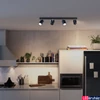 Kép 2/2 - Philips Kosipo fekete mennyezeti LED szpotlámpa, GU10 foglalattal, max. 4x10W, 5059430PN