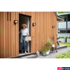 Kép 3/3 - Philips Parterre fekete kültéri fali LED lámpa, beépített LED, 1x8W, IP44, 1648030P0