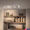 Kép 2/2 - Philips Pongee fehér mennyezeti szpotlámpa, GU10 foglalattal, max. 4x10W, 5058431PN