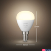 Kép 6/6 - Philips Hue E14 White 2700K LED fényforrás, kisgömb, 5,5W, 470 lm, Bluetooth+Zigbee, 8719514356696